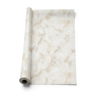 Italian Wallpaper Marble Design 10m x 1.06m, Light Beige