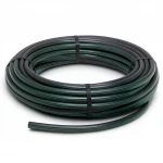 لفة أنابيب HDPE ضغط  12.5 بار [PE 80] قطر خارجي 63 مم  SDR 11  لون اسود مع خط اخضر | مصنع المنى