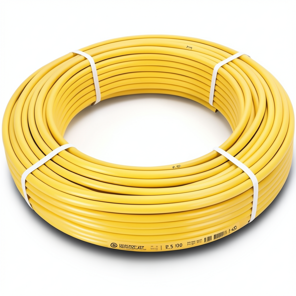 أنابيب HDPE PE 100 ضغط 12.5 بار قطر خارجي 32 مم سمك 2.4 مم لون أصفر | نيبروبلاست
