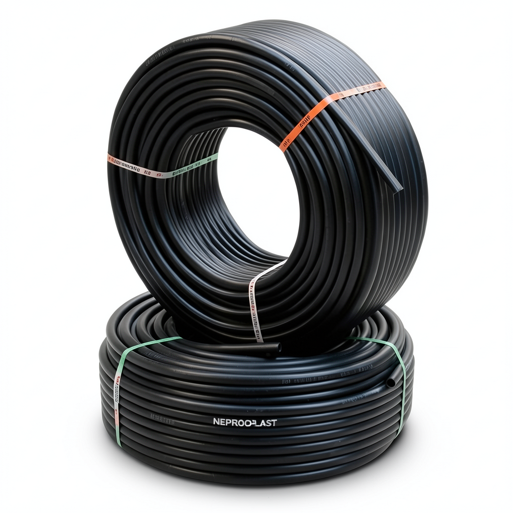 HDPE Pipes PE 100 Pressure 12.5 Bar Outside Diameter 25 mm Thickness 1.9 mm Black | NEPROPLAST