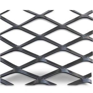 Hot Rolled Black Steel Expanded Metal Mesh Thickness 3.8 mm Width 2.44 m Length 2 m