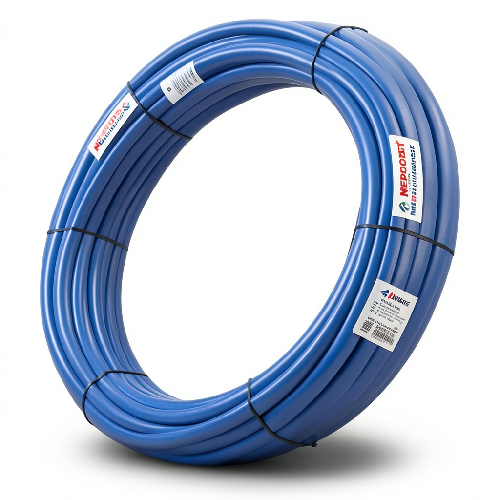 HDPE Pipes PE 100 Pressure 12.5 Bar Outside Diameter 20 mm Thickness 1.8 mm Blue | NEPROPLAST