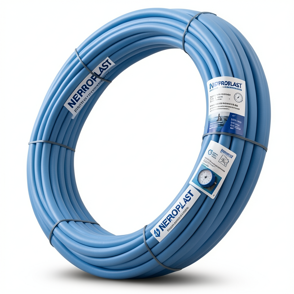 أنابيب HDPE PE 100 ضغط 12.5 بار قطر خارجي 25 مم سمك 1.9 مم لون أزرق | نيبروبلاست