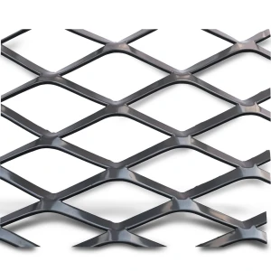 Hot Rolled Black Steel Expanded Metal Mesh 3 mm Thick 2.44 m Width 4 m Length