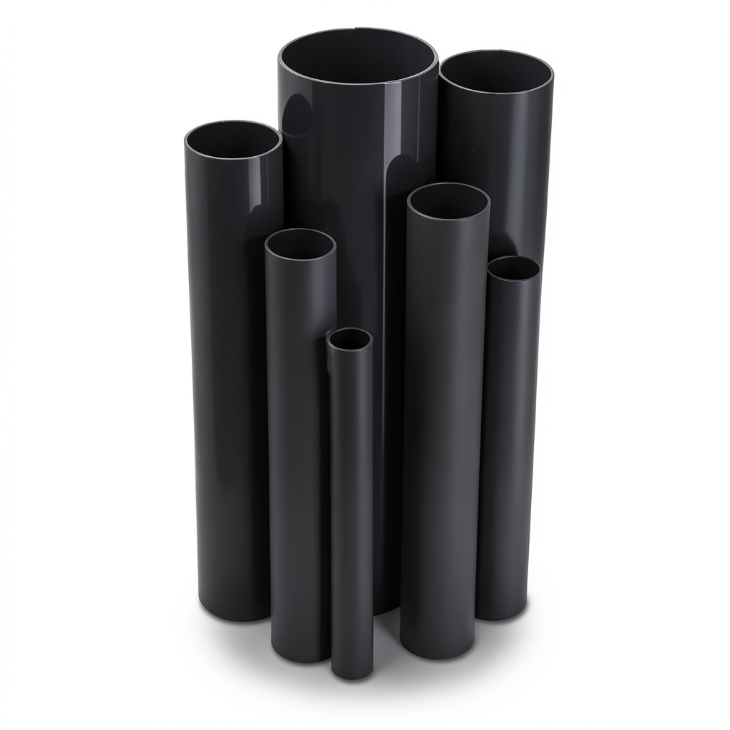 UPVC Pipes Nominal Pressure 15 Bar Outside Diameter 48.1 mm Thickness 3.1 mm Black