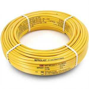 أنابيب HDPE PE 100 ضغط 12.5 بار قطر 110 مم سمك 8.1 مم لون أصفر | نيبروبلاست