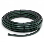 HDPE Plastic Coil Pipe  PN 12.5 Bar [PE 80] Outside Diameter 20 mm  SDR 11  Color Black with Green Stripes | Almona Factory