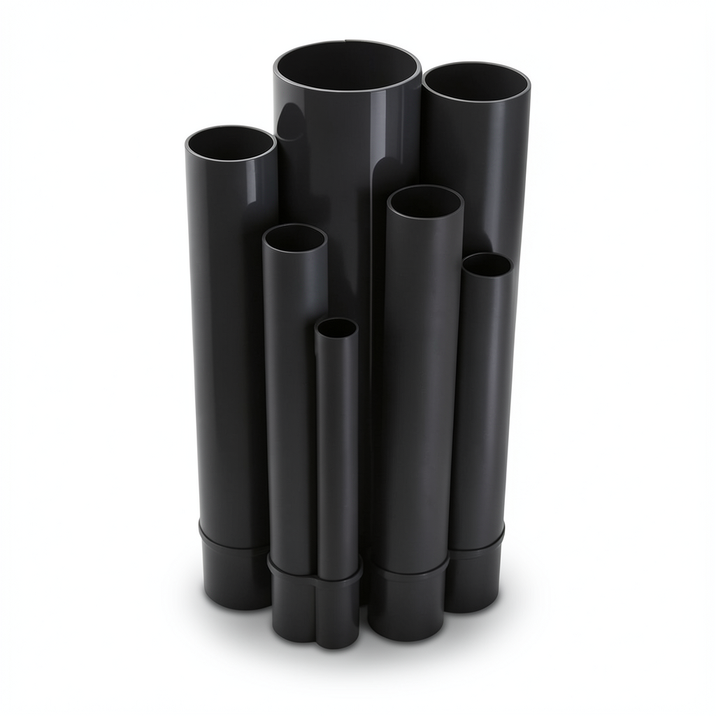 UPVC Pipes Nominal Pressure 9 Bar Outside Diameter 75 mm Thickness 3 mm Black