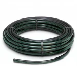 لفة أنابيب HDPE ضغط  12.5 بار [PE 80] قطر خارجي 25 مم  SDR 11  لون اسود مع خط اخضر | مصنع المنى