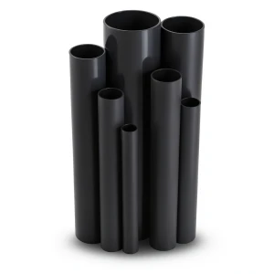 مواسير UPVC ضغط 9 بار قطر خارجي 75.3 مم سمك 3.5 مم لون اسود