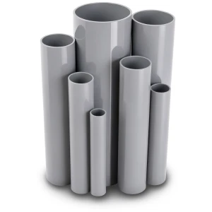 UPVC Pipes Nominal Pressure 12 Bar Outside Diameter 75 mm Thickness 3.9 mm Gray