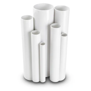 مواسير UPVC ضغط 12 بار قطر خارجي 75.3 مم سمك 4.5 مم أبيض