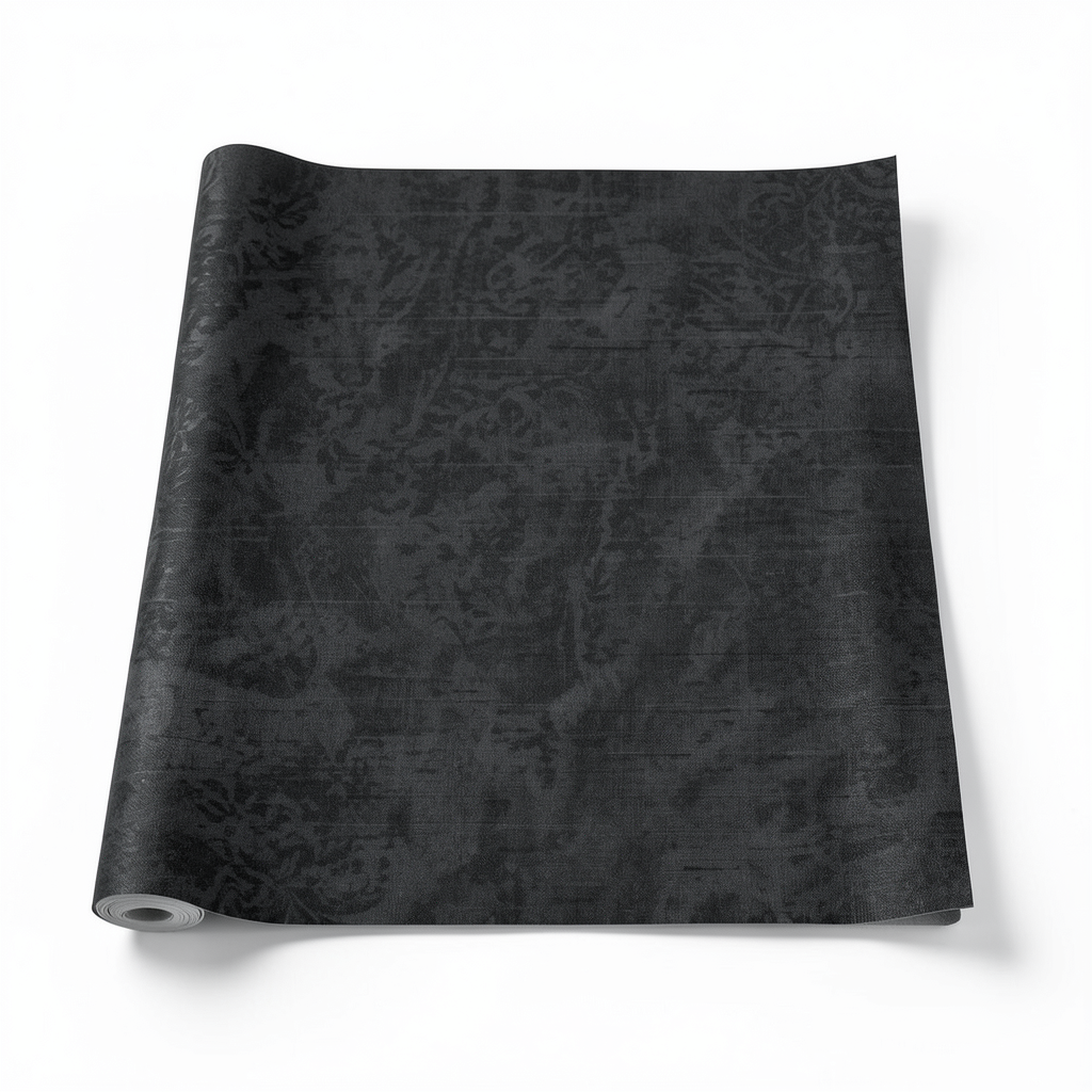 Italian Wallpaper Patterned Design Dark Color, Size 10mx0.70m, Model 14061
