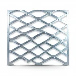 Galvanised Steel Expanded Metal Mesh  Bahri Thickness 2 mm Width 1.22 meter Length 5 M | Bait Al Tatawor Company