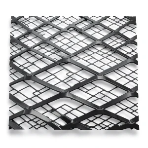 Hot Rolled Black Steel Expanded Metal Mesh Thickness 2.8 mm Width 2.44 m Length 5 m