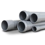 UPVC Pipes Nominal Pressure 10 Bar Outer Diameter 160 mm Thickness 7.7 mm Gray