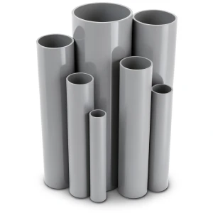 UPVC Pipes Pressure 15 Bar Outside Diameter 48.4 mm Thickness 3.7 mm Gray