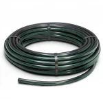 لفة أنابيب HDPE ضغط  16 بار [PE 80] قطر خارجي 25 مم  SDR 9  لون اسود مع خط اخضر | مصنع المنى