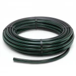 HDPE Plastic Coil Pipe  PN 12.5 Bar [PE 80] OD 160 mm  SDR 11  Color Black with Green Stripes | Almona Factory