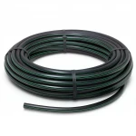 HDPE Plastic Coil Pipe  PN 16 Bar [PE 80] Outside Diameter 75 mm  SDR 9  Color Black with Green Stripes | Almona Factory