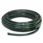 HDPE Plastic Coil Pipe  PN 16 Bar [PE 80] OD 16 mm  SDR 9  Color Black with Green Stripes | Almona Factory