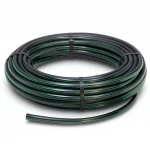 HDPE Plastic Coil Pipe  PN 16 Bar [PE 80] OD 160 mm  SDR 9  Color Black with Green Stripes | Almona Factory