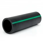 أنابيب بلاستيك HDPE ضغط  4 بار [PE 80] قطر خارجي 280 مم  SDR 41  لون اسود مع خط اخضر | مصنع المنى