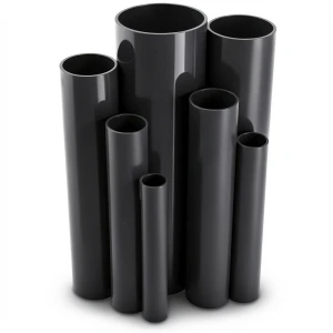 مواسير UPVC ضغط 25 بار قطر خارجي 48.1 مم سمك 5.1 مم لون اسود