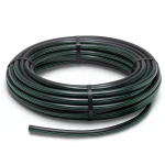 لفة أنابيب بلاستيك HDPE ضغط  16 بار [PE 80] قطر خارجي 110 مم  SDR 9  لون اسود مع خط اخضر | مصنع المنى