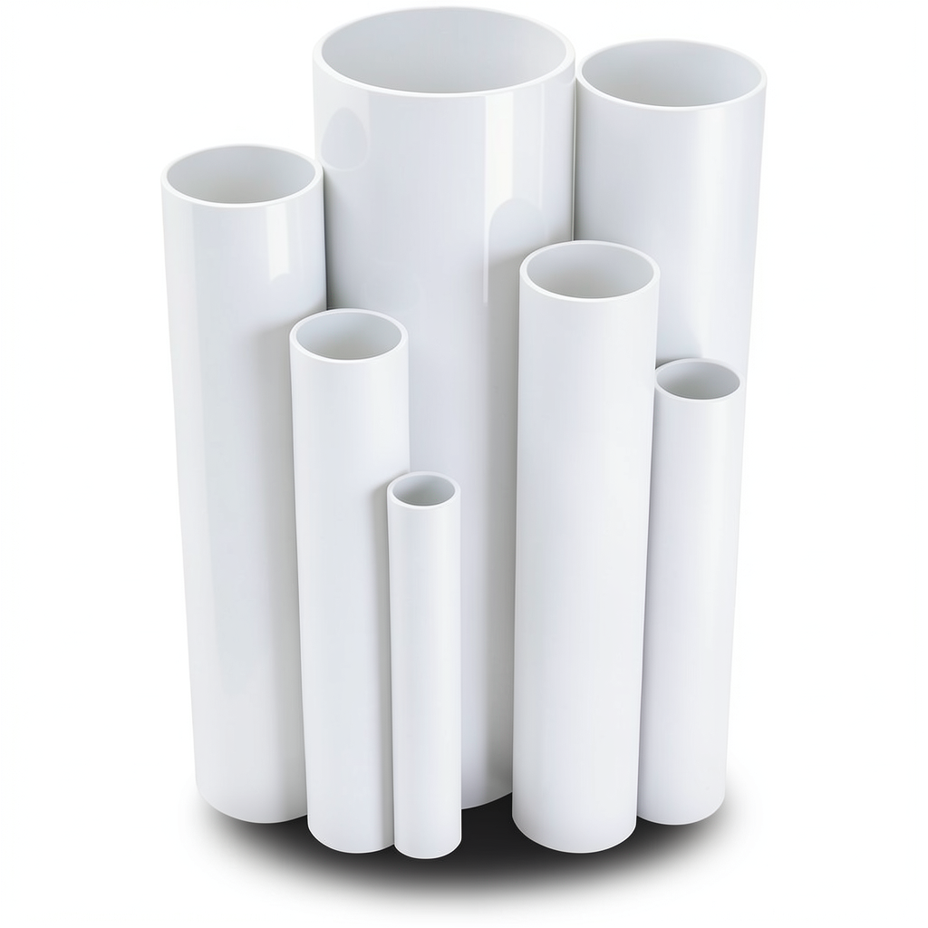 مواسير UPVC ضغط 9 بار قطر خارجي 75 مم سمك 3 مم لون أبيض