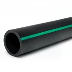 أنابيب بلاستيك HDPE ضغط  4 بار [PE 80] قطر خارجي 280 مم  SDR 41  لون اسود مع خط اخضر | مصنع المنى