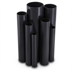 مواسير UPVC ضغط اسمي 9 بار قطر خارجي 75 مم سمك 3 مم لون اسود