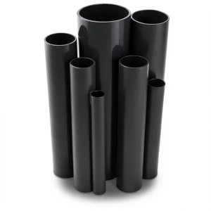 مواسير UPVC ضغط اسمي 12 بار قطر خارجي 75 مم سمك 3.9 مم لون اسود