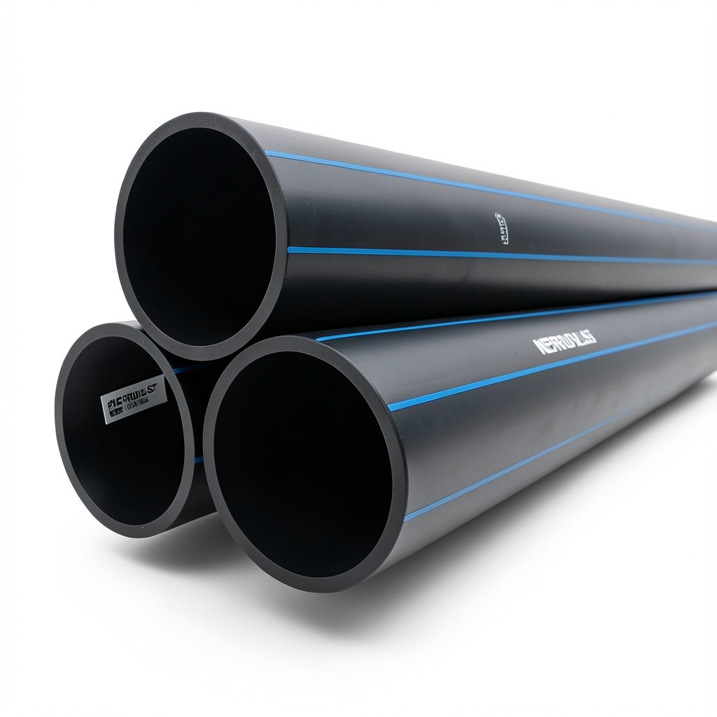 مواسير HDPE PE 100 ضغط 12.5 بار قطر خارجي 315 مم سمك 23.2 مم لون أسود | نيبروبلاست