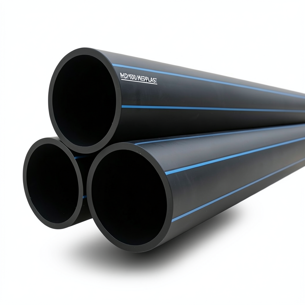 HDPE Pipes PE 100 Pressure 12.5 Bar Outside Diameter 450 mm Thickness 33.1 mm Black | NEPROPLAST
