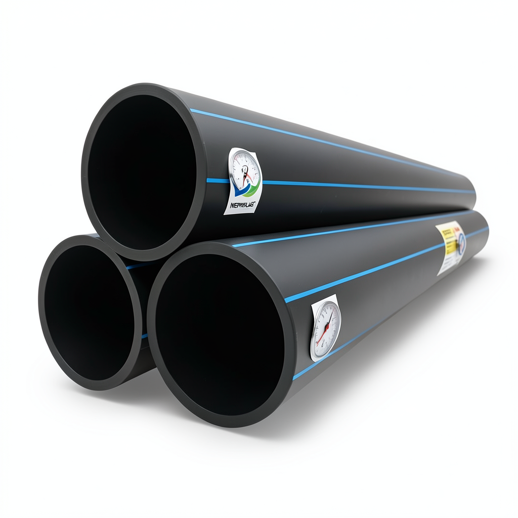 Neproplast HDPE Pipes PE 100 Pressure 12.5 Bar Outside Diameter 560 mm Thickness 41.2 mm Black | NEPROPLAST