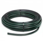 HDPE Plastic Coil Pipe  PN 12.5 Bar [PE 80] OD 160 mm  SDR 11  Color Black with Green Stripes | Almona Factory