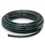 لفة أنابيب HDPE ضغط  16 بار [PE 80] قطر خارجي 25 مم  SDR 9  لون اسود مع خط اخضر | مصنع المنى