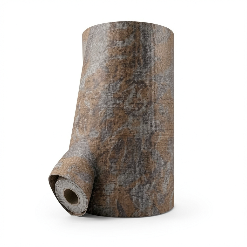 Italian Wallpaper Patterned Design Brown Color, Size 10mx0.70m, Model 14060