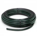لفة أنابيب HDPE ضغط  16 بار [PE 80] قطر خارجي 50 مم  SDR 9  لون اسود مع خط اخضر | مصنع المنى
