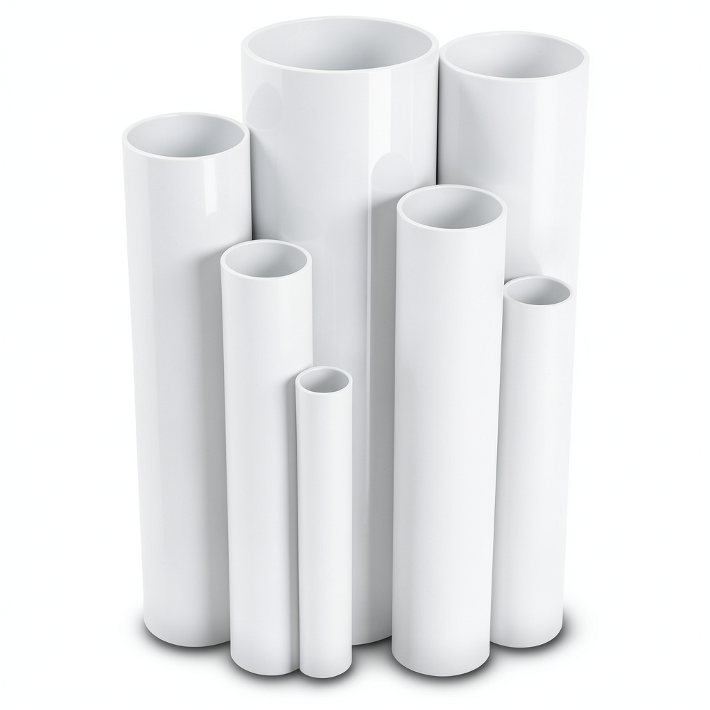 مواسير UPVC ضغط 21 بار قطر خارجي 60.2 مم سمك 5.5 مم لون أبيض