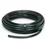 HDPE Plastic Coil Pipe  PN 16 Bar [PE 80] OD 90 mm  SDR 9  Color Black with Green Stripes | Almona Factory