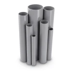 مواسير UPVC ضغط 21 بار قطر خارجي 60.2 مم سمك 5.5 مم لون رمادي
