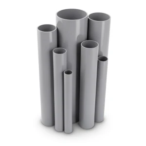 مواسير UPVC ضغط 21 بار قطر خارجي 60.2 مم سمك 5.5 مم لون رمادي