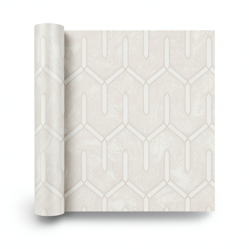 Modern Italian Wallpaper 10m x 0.73m Light Beige, Model 44838
