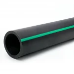 أنابيب HDPE ضغط  4 بار [PE 80] قطر خارجي 200 مم  SDR 41  لون اسود مع خط اخضر | مصنع المنى