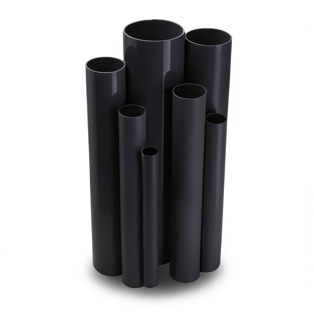 UPVC Pipes 21 Bar Pressure 60.5 mm Diameter 6.3 mm Thickness Black