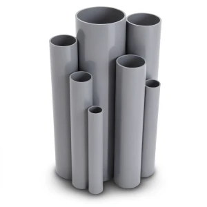 مواسير UPVC قطر خارجي 110 مم سمك 3.2 مم لون رمادي