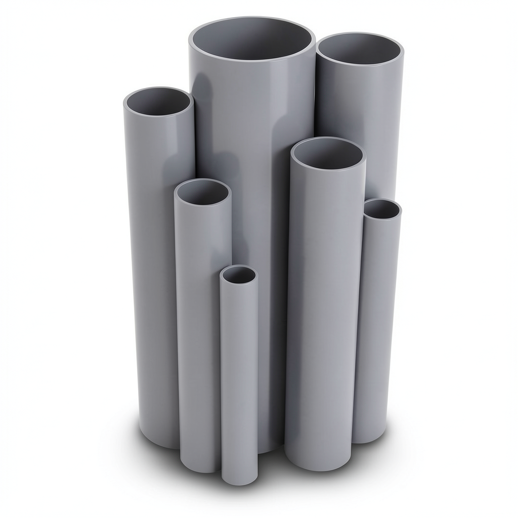 UPVC Pipes Outside Diameter 110 mm Thickness 3.2 mm Gray