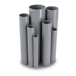 مواسير UPVC ضغط 25 بار قطر خارجي 48.4 مم سمك 5.9 مم لون رمادي